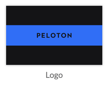 The Peloton email header block